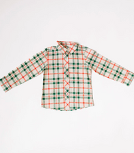 Load image into Gallery viewer, Button Down In Classic Plaid
