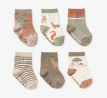 Load image into Gallery viewer, Dinosaur Socks 6 Packs  0-12Months
