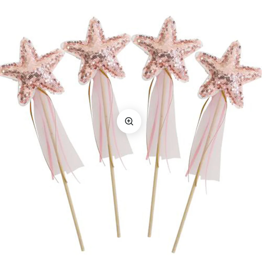 Sequin Star Wand  Rose Gold