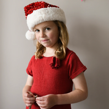 Load image into Gallery viewer, Sequin Velvet Santa Hat
