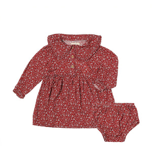 Sylvie Dress - Cranberry Floral