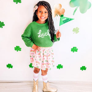 Lucky St Patrick’s Day Knit Sweater - Green