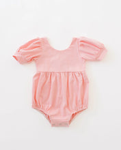 Load image into Gallery viewer, Puff Romper in Peony
